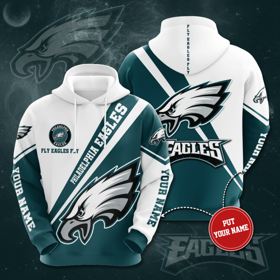Personalized PE 3D Hoodie - eaglesfanhome.com