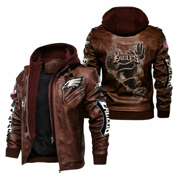 philadelphia eagles leather jacket