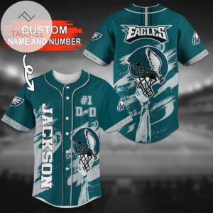 Eagles Baseball Jersey Ball Fire Stripe Pattern Custom Philadelphia Eagles  Gift - Personalized Gifts: Family, Sports, Occasions, Trending