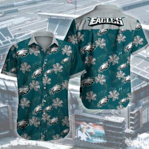 Philadelphia Eagles NFL Custom Name Mascot And Logo Pattern AOP Hawaiian  Shirt For Men And Women - Banantees